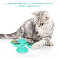 Cat Windmill Toy Funny Massage Rotatable Cat Toys With Catnip - Golonzo -                                                                             