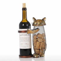Cat Wine Cork Container and Bottle Holder - Golonzo -                                                                             