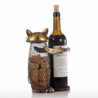 Cat Wine Cork Container and Bottle Holder - Golonzo -                                                                             