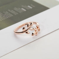 Charms Olive Tree Branch Ring - Golonzo -                                                                             