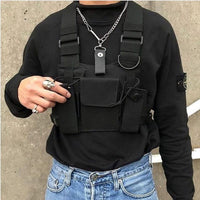 Chest Bag Fashion Hip Hop Vest Streetwear Bag Waist - Golonzo -                                                                             