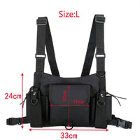 Chest Bag Fashion Hip Hop Vest Streetwear Bag Waist - Golonzo -                                                                             