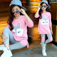 Children Clothing Cartoon Girls Sets Long Sleeve Tracksuit - Golonzo -                                                                             