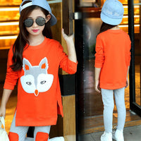 Children Clothing Cartoon Girls Sets Long Sleeve Tracksuit - Golonzo -                                                                             
