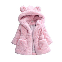 Children's Girls Winter Coats Faux Fur Coat - Golonzo -                                                                             