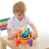 Children's Wooden Rainbow Toy - Golonzo -                                                                             