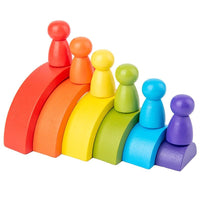 Children's Wooden Rainbow Toy - Golonzo -                                                                             