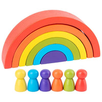 Children's Wooden Rainbow Toy - Golonzo -                                                                             