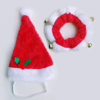 Christmas Hat Scarf Set Accessories for Pet - Golonzo -                                                                             