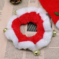 Christmas Hat Scarf Set Accessories for Pet - Golonzo -                                                                             