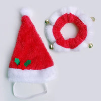 Christmas Hat Scarf Set Accessories for Pet - Golonzo -                                                                             