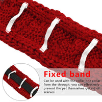 Christmas Knitted Warm Scarf Adjustable for Cat - Golonzo -                                                                             