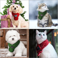 Christmas Knitted Warm Scarf Adjustable for Cat - Golonzo -                                                                             