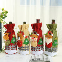 Christmas red wine bag - Xmas Decoration - Golonzo -                                                                             