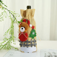 Christmas red wine bag - Xmas Decoration - Golonzo -                                                                             
