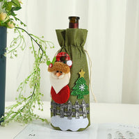 Christmas red wine bag - Xmas Decoration - Golonzo -                                                                             