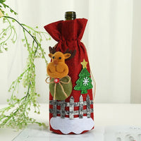 Christmas red wine bag - Xmas Decoration - Golonzo -                                                                             