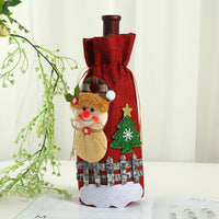 Christmas red wine bag - Xmas Decoration - Golonzo -                                                                             