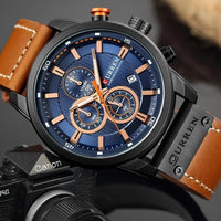 Chronograph Quartz Men's Watch - Sports Military Wristwatches - Golonzo -                                                                             