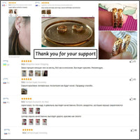 Classic Design Gold Color Wedding Hoop Jewelry Earrings for Women - Golonzo -                                                                             