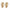Classic Design Gold Color Wedding Hoop Jewelry Earrings for Women - Golonzo -                                                                             