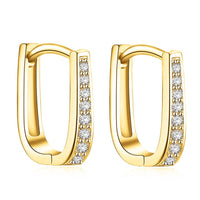 Classic Design Gold Color Wedding Hoop Jewelry Earrings for Women - Golonzo -                                                                             