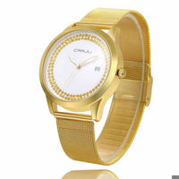 Classic Diamonds Women's Quartz Watch - Golonzo -                                                                             