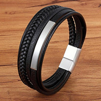 Classic Genuine Leather Multilayer Bracelet - Golonzo -                                                                             