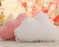 Cloud Plush Pillow Pink White Stuffed Soft Star Throw Pillow Moon Cushion Pillow Sofa Home Decor - Golonzo -                                                                             