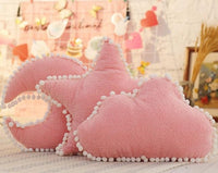Cloud Plush Pillow Pink White Stuffed Soft Star Throw Pillow Moon Cushion Pillow Sofa Home Decor - Golonzo -                                                                             