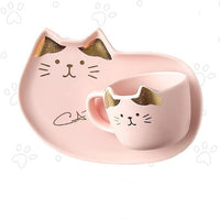 Coffee Cup With Set Creative Cute Cat Tea Cup - Golonzo -                                                                             