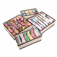 Collapsible Storage Boxes Sets for Underwear - Golonzo -                                                                             