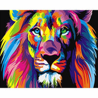 Colorful Lion DIY Painting - Golonzo -                                                                             