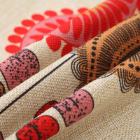 Cotton Linen Flower Pattern Throw Pillow Cushion Cover - Golonzo -                                                                             