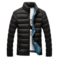 Cotton Padded Thick Jackets - Slim Fit Long Sleeve Quilted Coats - Golonzo -                                                                             