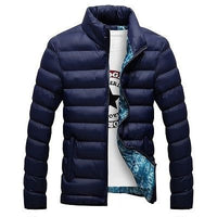 Cotton Padded Thick Jackets - Slim Fit Long Sleeve Quilted Coats - Golonzo -                                                                             
