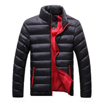 Cotton Padded Thick Jackets - Slim Fit Long Sleeve Quilted Coats - Golonzo -                                                                             
