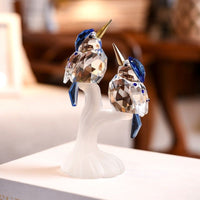 Couple Bird Crystal Crafts Glass - Golonzo -                                                                             