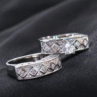 Couple Pair Jewelry - Luxury Tibetan Silver Ring - Golonzo -                                                                             