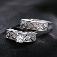 Couple Pair Jewelry - Luxury Tibetan Silver Ring - Golonzo -                                                                             