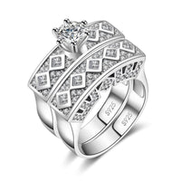 Couple Pair Jewelry - Luxury Tibetan Silver Ring - Golonzo -                                                                             