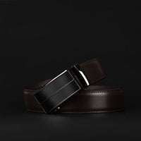 Cow Genuine Leather Men's Belt - Cowhide Strap Automatic Buckle Belts - Golonzo -                                                                             