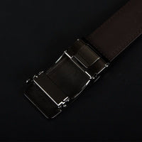 Cow Genuine Leather Men's Belt - Cowhide Strap Automatic Buckle Belts - Golonzo -                                                                             