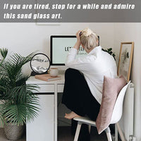 Creative 3D Glass Sandscape In Motion Hourglass Moving Sand Frame Art Picture - Golonzo -                                                                             