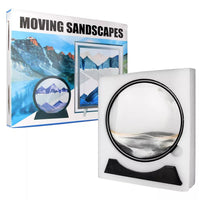 Creative 3D Glass Sandscape In Motion Hourglass Moving Sand Frame Art Picture - Golonzo -                                                                             