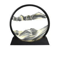 Creative 3D Glass Sandscape In Motion Hourglass Moving Sand Frame Art Picture - Golonzo -                                                                             