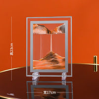 Creative 3D Glass Sandscape In Motion Hourglass Moving Sand Frame Art Picture - Golonzo -                                                                             