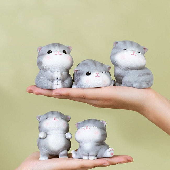 Creative Cat Resin Statue  Decor For Car Desk - Golonzo -                                                                             