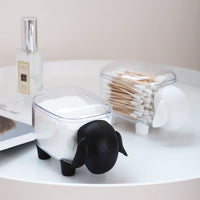 Creative Cotton Swab Box Transparent Sheep Storage - Golonzo -                                                                             