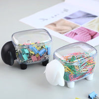 Creative Cotton Swab Box Transparent Sheep Storage - Golonzo -                                                                             